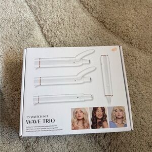 T3 White and Rose Gold Switch Kit Wave Trio Interchangeable Barrels